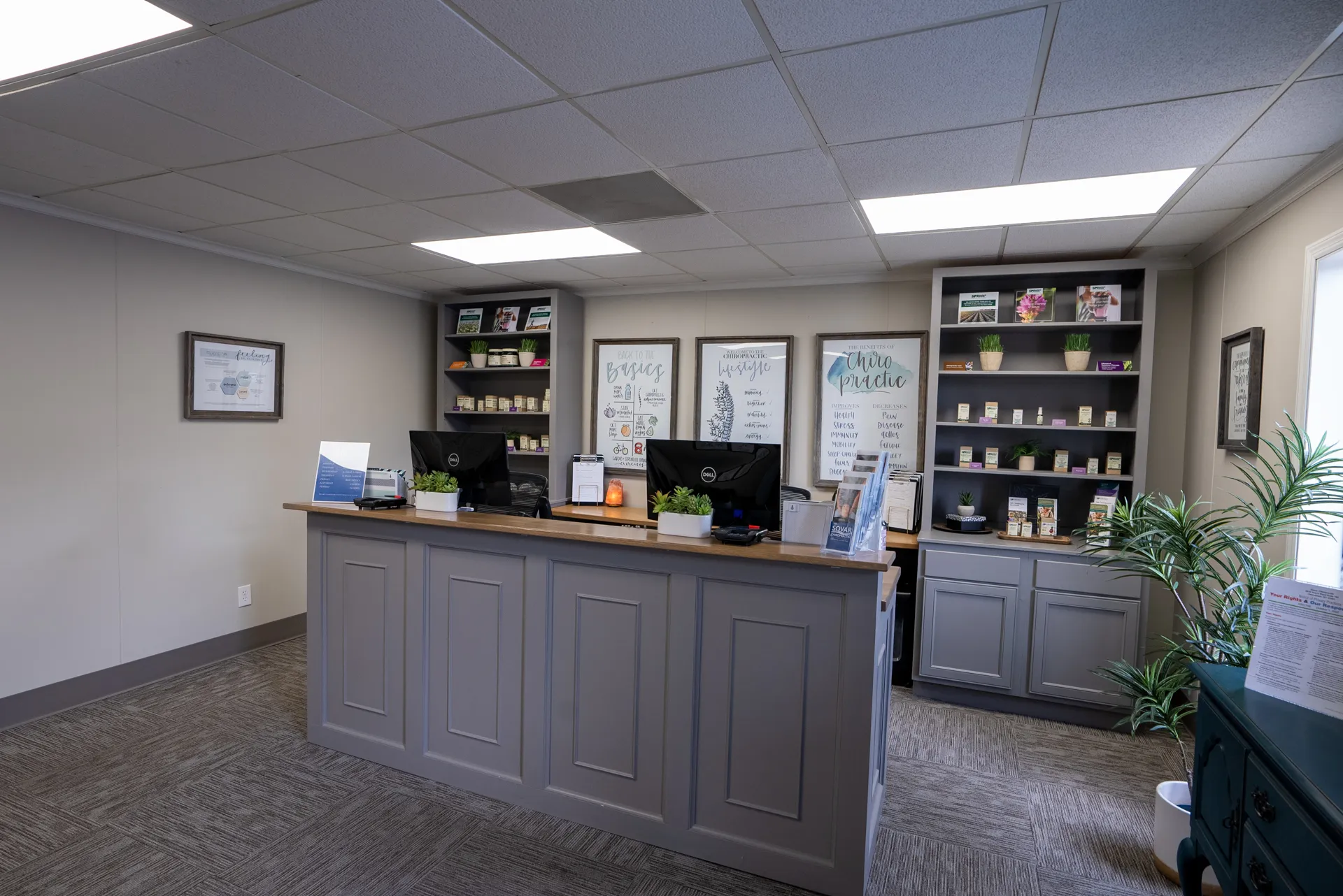 Sovar Chiropractic reception area